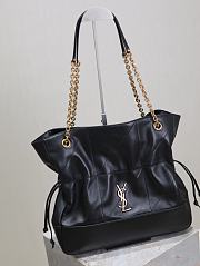 YSL Medium Jamie Shopping In Lambskin Black - 35x35x10cm - 5