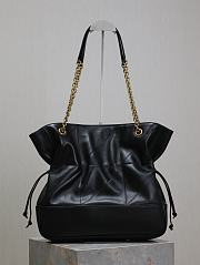 YSL Medium Jamie Shopping In Lambskin Black - 35x35x10cm - 3