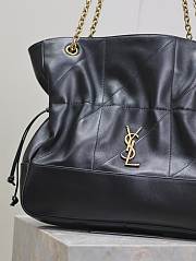 YSL Medium Jamie Shopping In Lambskin Black - 35x35x10cm - 2