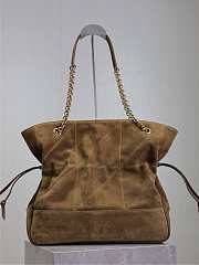YSL Medium Jamie Shopping In Suede Golden Leaf - 35x35x10cm  - 6