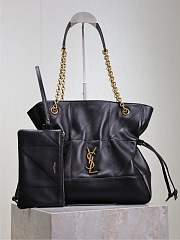 YSL Jamie Shopping Small In Lambskin Black - 29x27x11cm - 2
