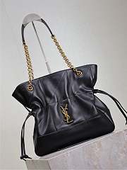 YSL Jamie Shopping Small In Lambskin Black - 29x27x11cm - 4