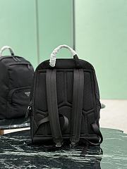 Prada Re-nylon And Saffiano Leather Backpack Black 2VZ104 - 30×39x17cm - 5