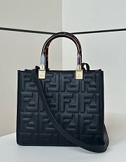 Fendi Sunshine Small Leather Black - 25.5x22.5x12cm - 6