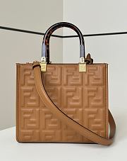 Fendi Sunshine Small Leather Brown - 25.5x22.5x12cm - 1