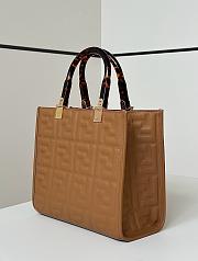 Fendi Sunshine Small Leather Brown - 25.5x22.5x12cm - 2