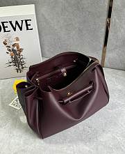 Loewe Medium Madrid Bag in Supple Calfskin Burgundy - 28.5x23x11cm - 2