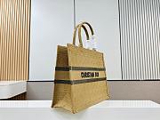 Large Dior Book Tote Natural Cannage Raffia - 42x35x18.5cm - 4