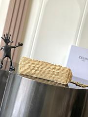 Medium Celine Victoire Bag In Raffia With Triomphe Embroideries - 25x17x9cm - 4
