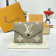 LV Victorine Geldbörse Bicolor Monogram Empreinte Tourterelle / Creme M81861 - 12x9.5x2.5cm - 1