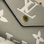 LV Victorine Geldbörse Bicolor Monogram Empreinte Tourterelle / Creme M81861 - 12x9.5x2.5cm - 3