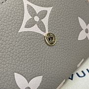 LV Victorine Geldbörse Bicolor Monogram Empreinte Tourterelle / Creme M81861 - 12x9.5x2.5cm - 4