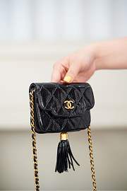 Chanel Chain Clutch Patent Lambskin & Gold-Tone Metal Black - 11x8.5x3.5cm - 6