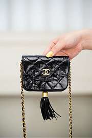 Chanel Chain Clutch Patent Lambskin & Gold-Tone Metal Black - 11x8.5x3.5cm - 5