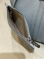 Loro Piana Small Bale bag Grained Calfskin Light Blue Belle - 21x17x17cm - 4