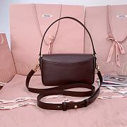 Miumiu Penny Leather Bag Brown 5BD270 - 23x13.5x5cm - 6