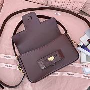 Miumiu Penny Leather Bag Brown 5BD270 - 23x13.5x5cm - 5