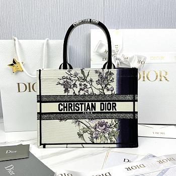 Medium Dior Book Tote Multicolor Dior Pivoine Embroidery - 36x27.5x16.5cm