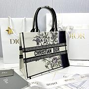 Medium Dior Book Tote Multicolor Dior Pivoine Embroidery - 36x27.5x16.5cm - 5