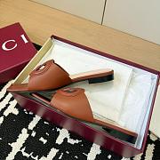 Gucci Slide Sandal with Interlocking G Brown - 3