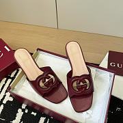 Gucci Slide Sandal with Interlocking G Red - 3