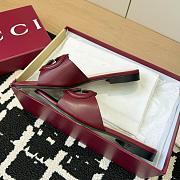 Gucci Slide Sandal with Interlocking G Red - 2