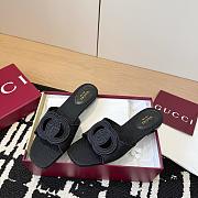 Gucci Interlocking G Slide Sandal in Black GG Canvas - 5