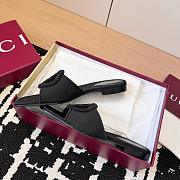 Gucci Interlocking G Slide Sandal in Black GG Canvas - 2