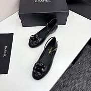 Chanel Ballet Flats Lamskin Calfskin Black - 1