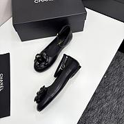 Chanel Ballet Flats Lamskin Calfskin Black - 4