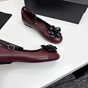 Chanel Ballet Flats Lamskin Calfskin Burgundy - 6