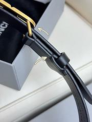 Balenciaga Monaco Belt Black Gold 3cm - 5