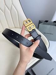 Balenciaga Monaco Belt Black Gold 3cm - 4