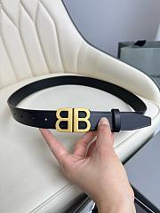 Balenciaga Monaco Belt Black Gold 3cm - 3