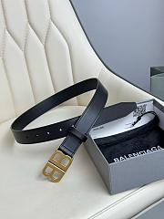 Balenciaga Monaco Belt Black Gold 3cm - 2