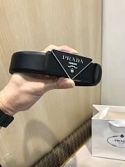 Prada Saffiano Belt Buckle Black 3.5cm - 4