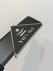 Prada Saffiano Belt Buckle Black 3.5cm - 5
