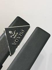Prada Saffiano Belt Buckle Black 3.5cm - 3