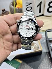 Omega Diver 300M Watches Seamaster 42mm White - 3
