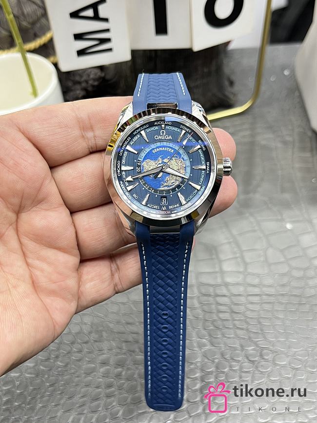Omega Seamaster Aqua Terra 150M Worldtimer 43mm Blue  - 1