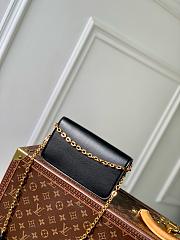 LV Wallet On Chain Bloom Black M14564 - 20x11.5x4cm - 5