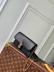 LV Wallet On Chain Bloom Black M14564 - 20x11.5x4cm - 6