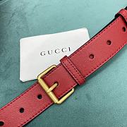 Gucci Quilted GG Marmont Waist Belt Bag Red - 18x11x5cm - 2