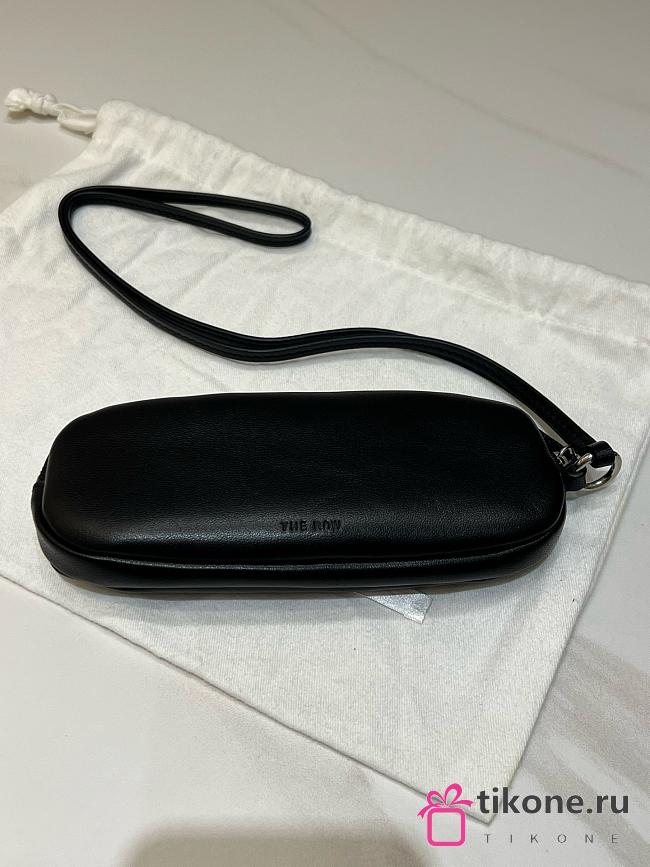 The Row Leather Sunglasses Case Black - 18x2.5x8cm - 1