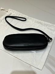 The Row Leather Sunglasses Case Black - 18x2.5x8cm - 1