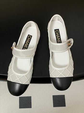 Chanel Coco Beach Mary Janes White