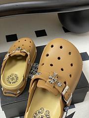 Chrome Hearts Toga Studded Leather Loafers Brown - 4
