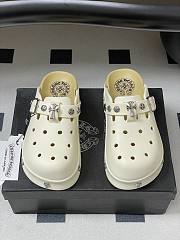 Chrome Hearts Toga Studded Leather Loafers White - 6