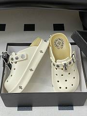 Chrome Hearts Toga Studded Leather Loafers White - 5