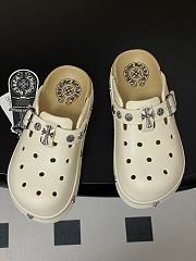 Chrome Hearts Toga Studded Leather Loafers White - 3
